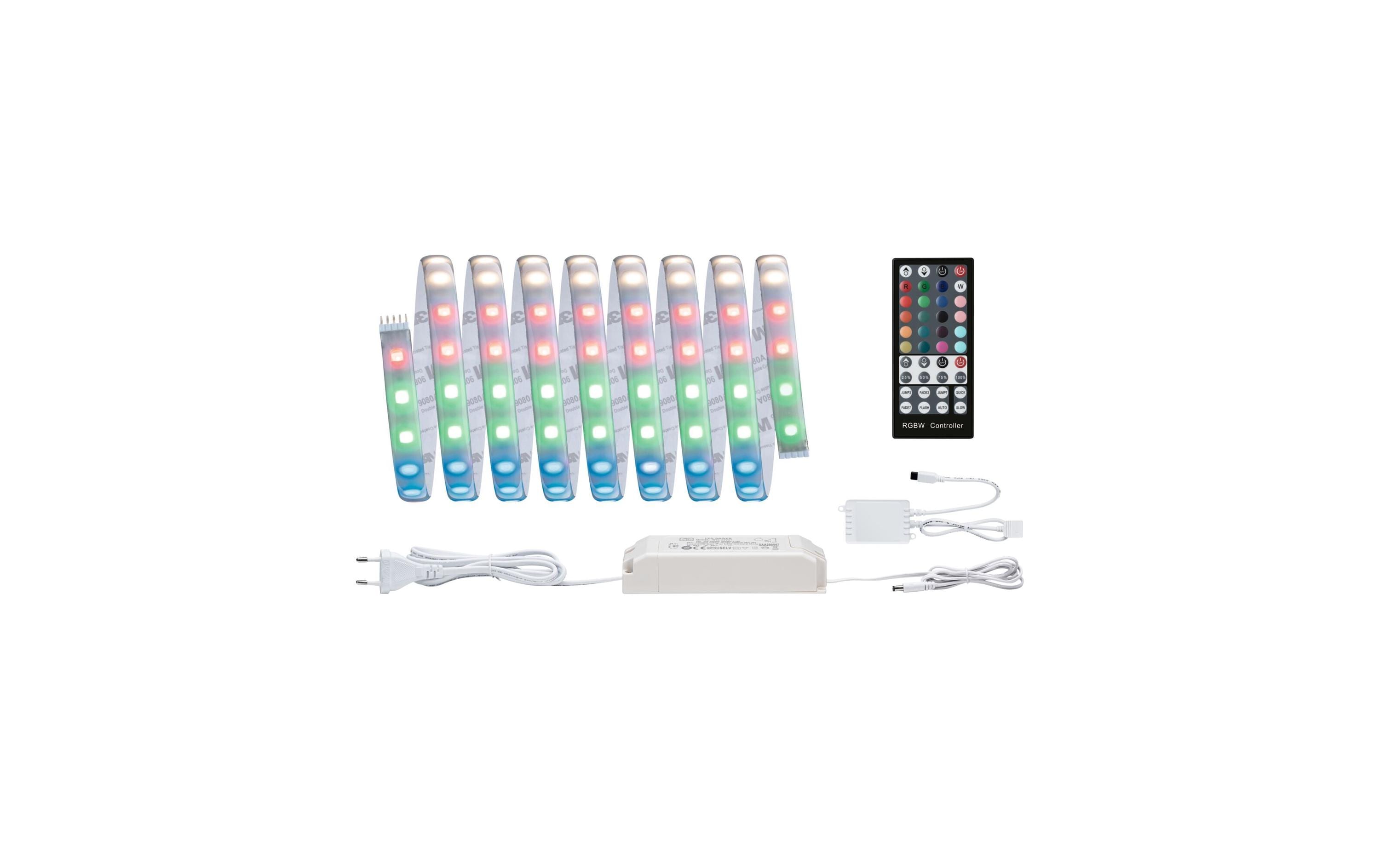Paulmann LED-Stripe MaxLED 500 RGBW 3 m Basisset – LED-Streifen RGBW mit Netzteil von Paulmann
