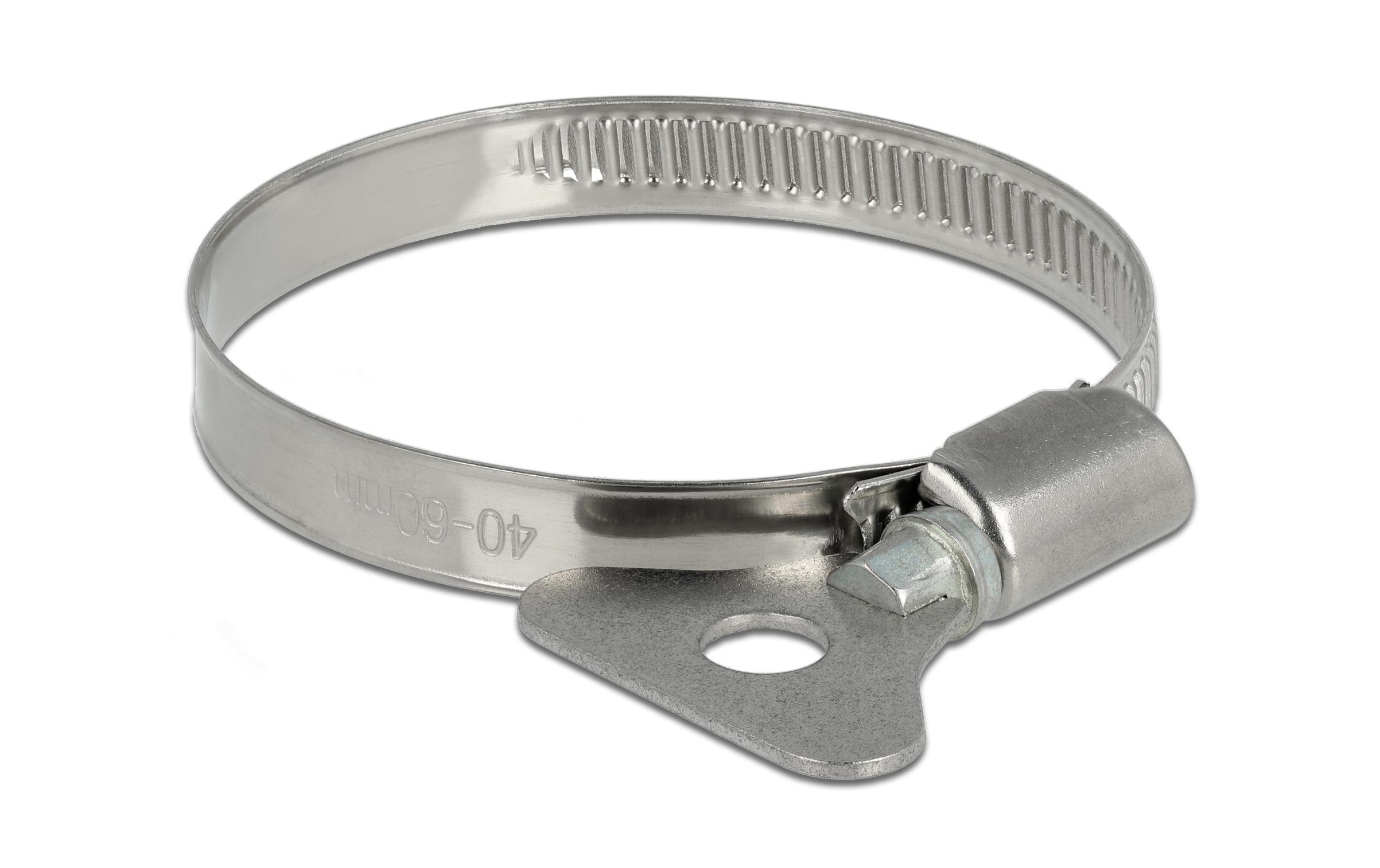Delock Schlauchschelle 40-60 mm 10 Stück – Schlauchschelle für die Gartenbewässerung
