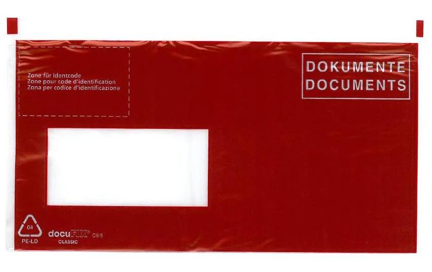 Büroline Dokumententasche C6/5 Rot, 250 Stück