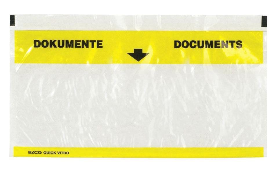 ELCO Dokumententasche Quick Vitro C5/6 Transparent, 250 Stück – Dokumententasche von ELCO