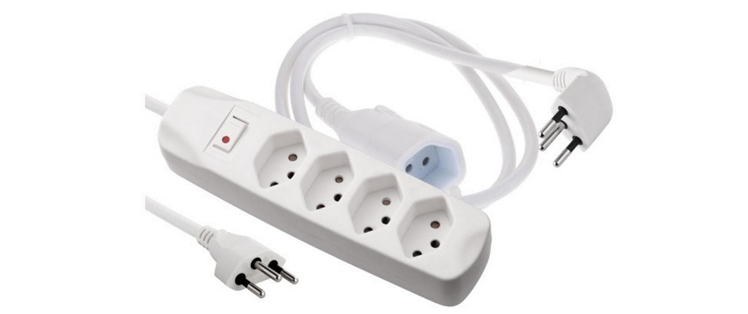 Schönenberger Steckdosenleiste 4x T13, mit Stecker/Verlängerung – Steckerleiste von Schönenberger