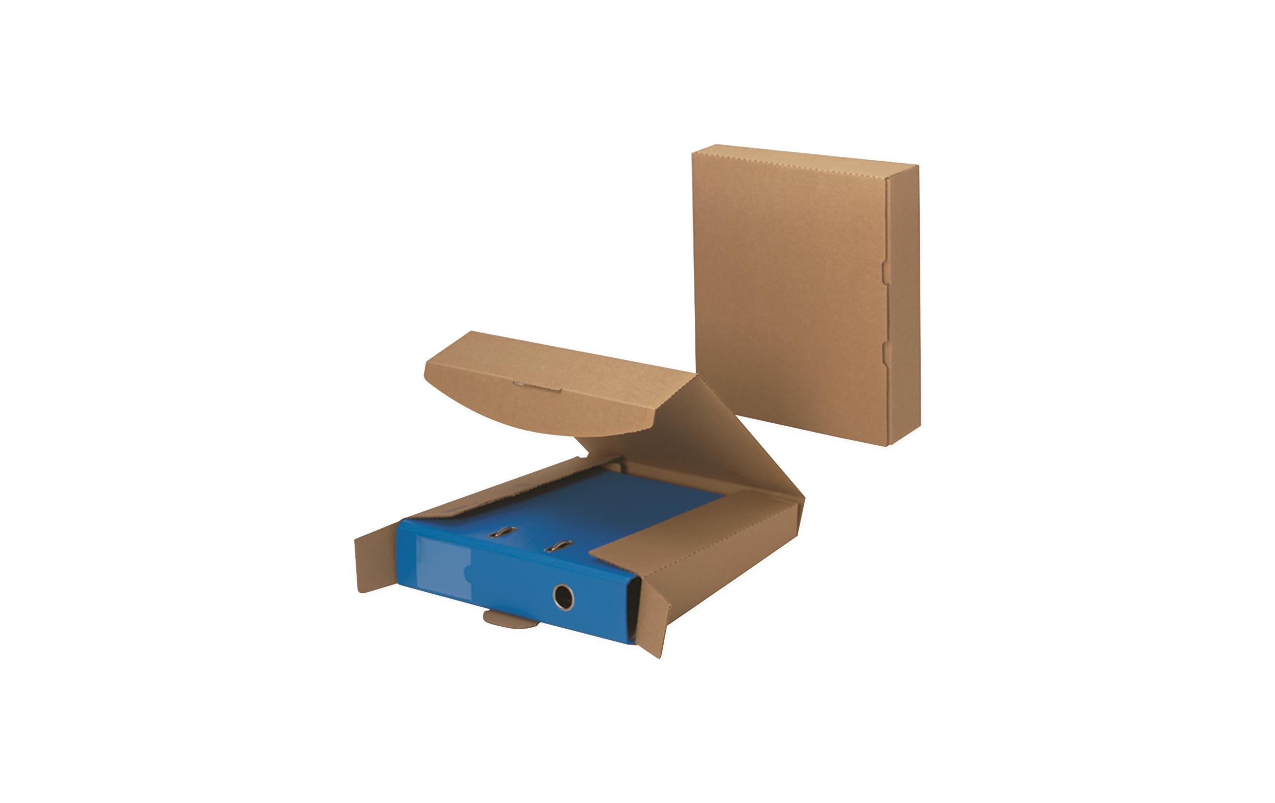 Brieger Ordnerversandkarton 32.2 x 29 x 7.5 cm, 1 Stück – Versandkarton von Brieger