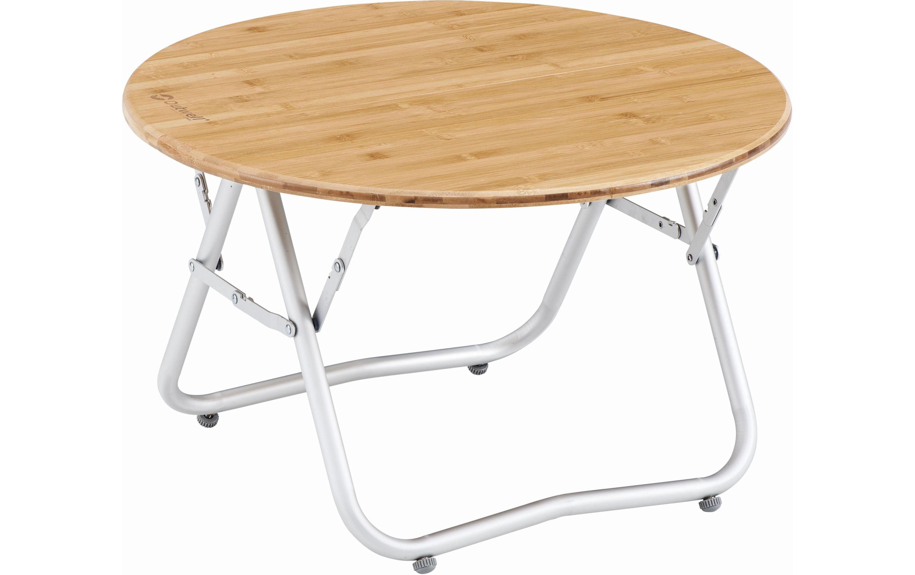 Outwell Campingtisch Kimberly Table – Outwell Campingtisch 65 × 65 cm, Platte aus Bambus