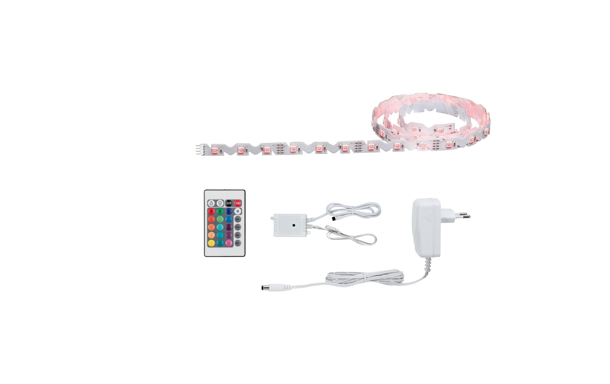 Paulmann LED-Stripe FlexLED 3D RGB, 1.5 m Basisset – LED-Streifen RGB mit Netzteil von Paulmann
