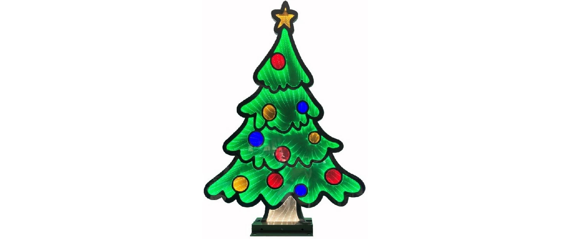 Dameco LED Figur Baum Infinity Effekt, 5 cm x 44.5 cm x 64.5 cm
