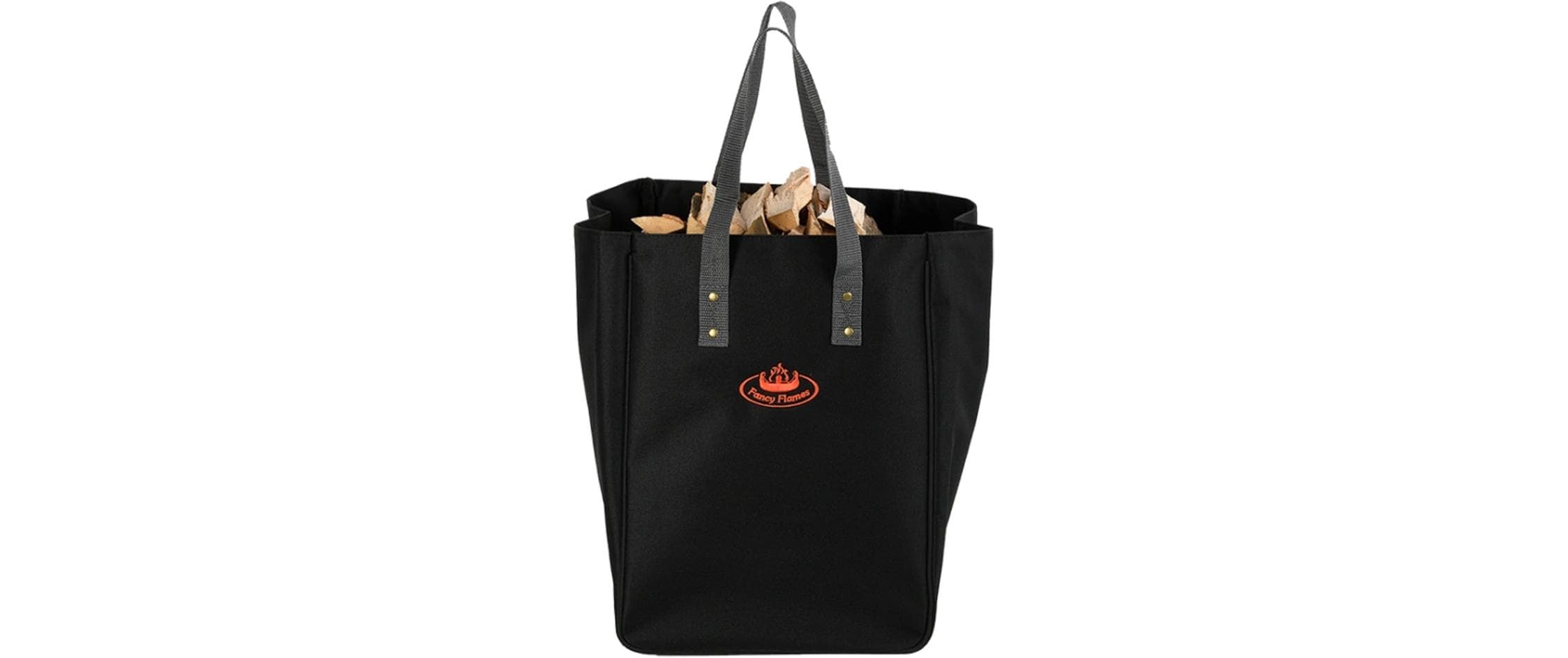 Esschert Design Anzündholztasche Polyester Schwarz 37 cm