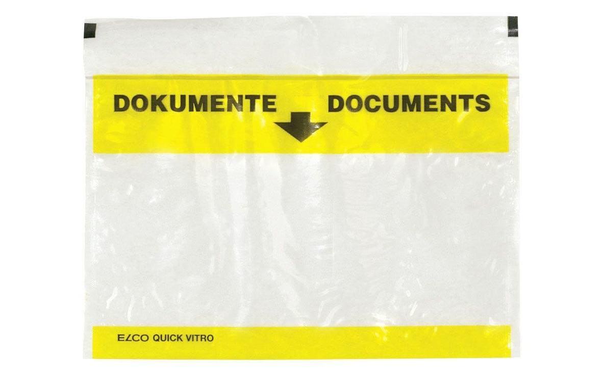 ELCO Dokumententasche Quick Vitro C6 250 Stück, Transparent – Dokumententasche von ELCO