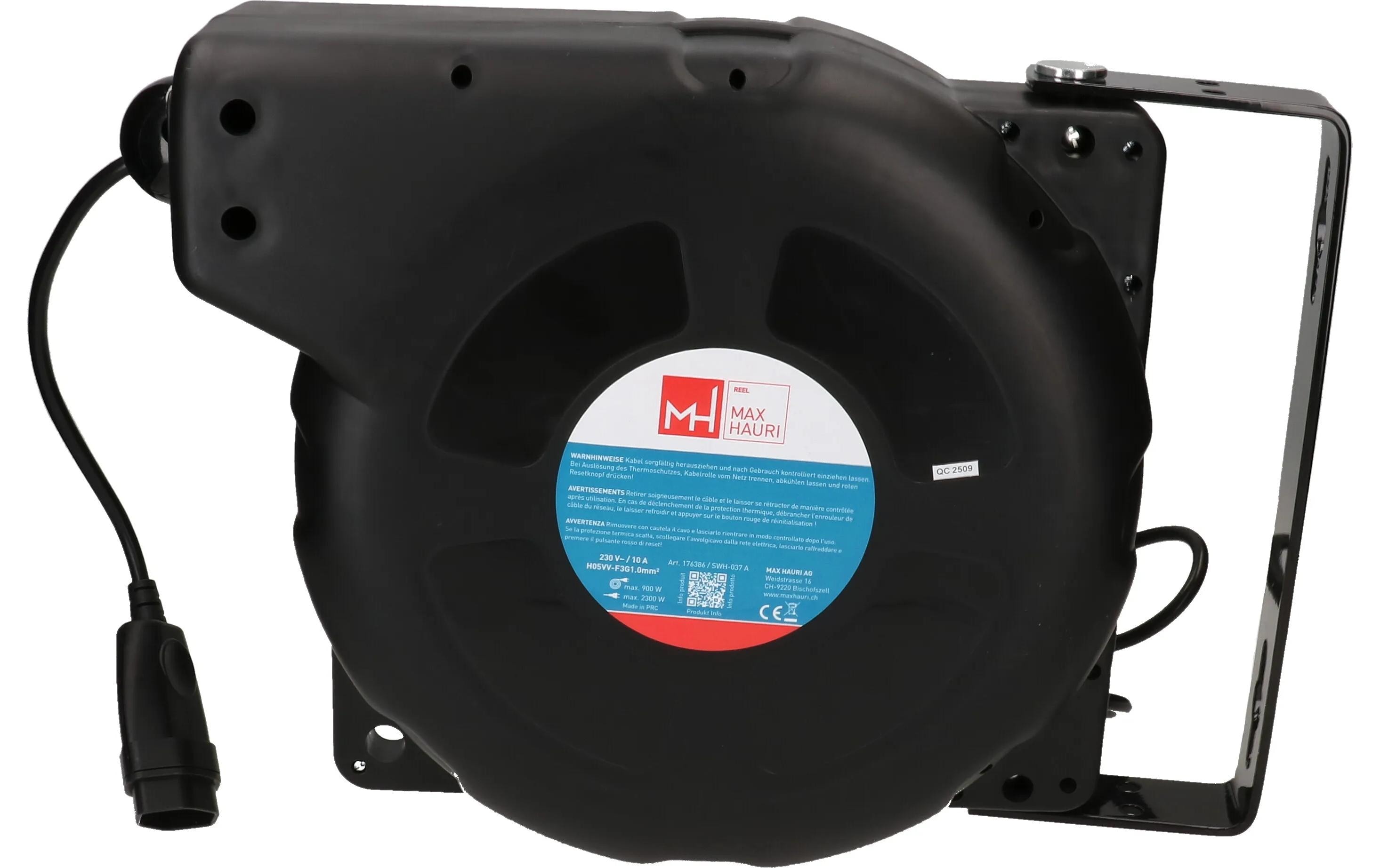 Max Hauri Kabelrolle 20 m, Schwarz – Kabelrolle von Max Hauri