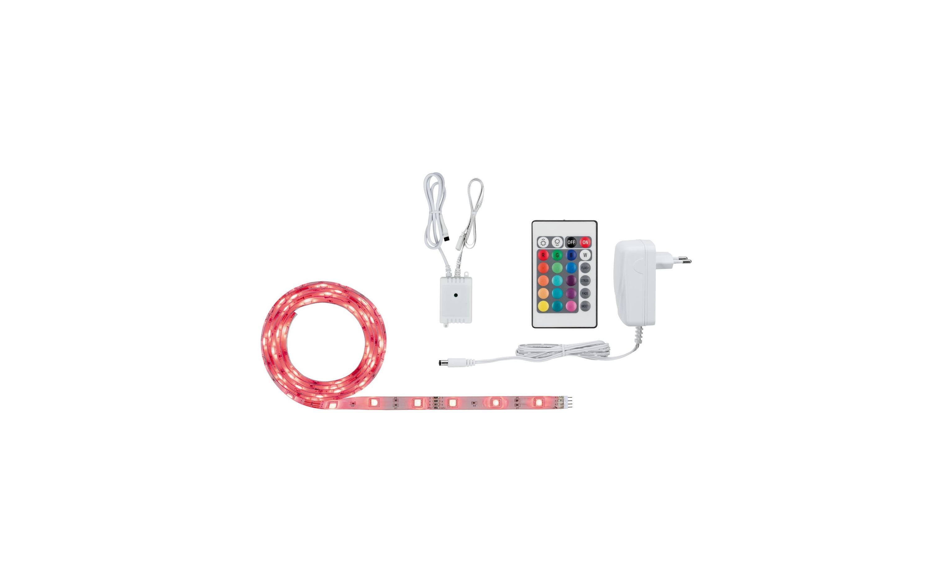 Paulmann SimpLED Strip Komplett-Set 1.5m 12W RGB Beschichtet – LED-Streifen RGB mit Netzteil von Paulmann