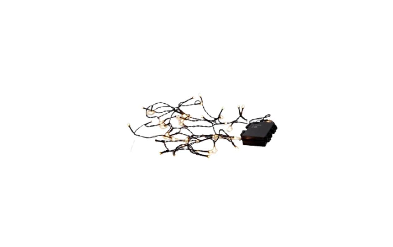 Star Trading LED-Lichterkette Akku, 40 LED, 280 cm, Outdoor – Lichterkette batteriebetrieben von Star Trading