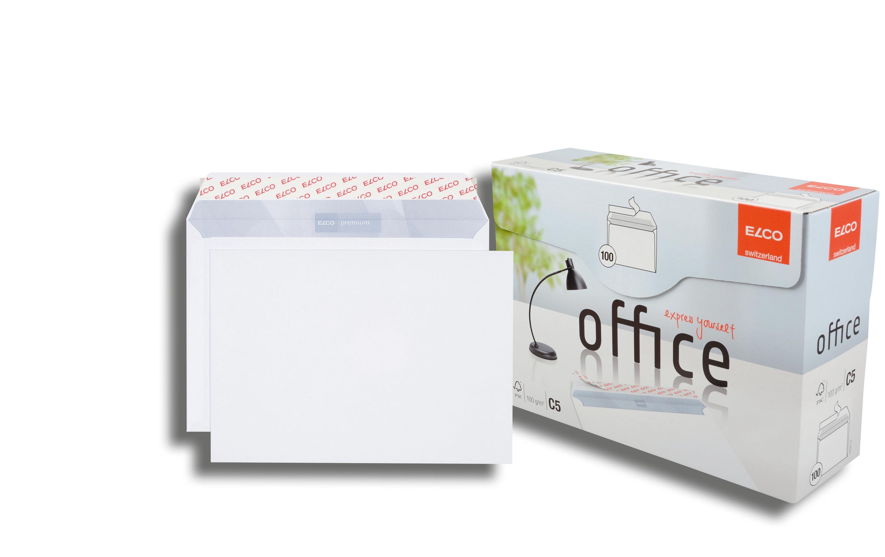 ELCO Couvert Office Box C5 ohne Fenster, 100 Stück – Couvert von ELCO