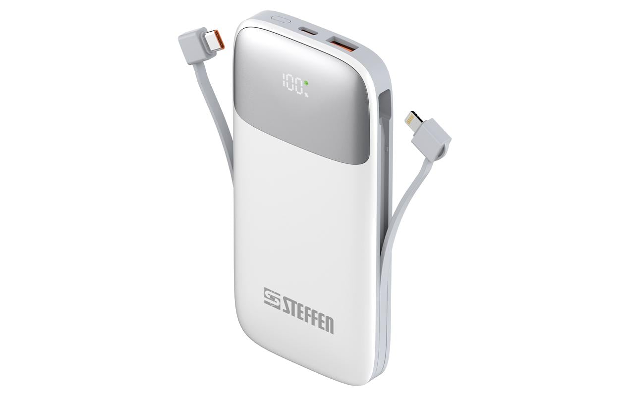 STEFFEN Powerbank 20W PD 10'000 mAh max. 12 V-1.5 A 10000 mAh