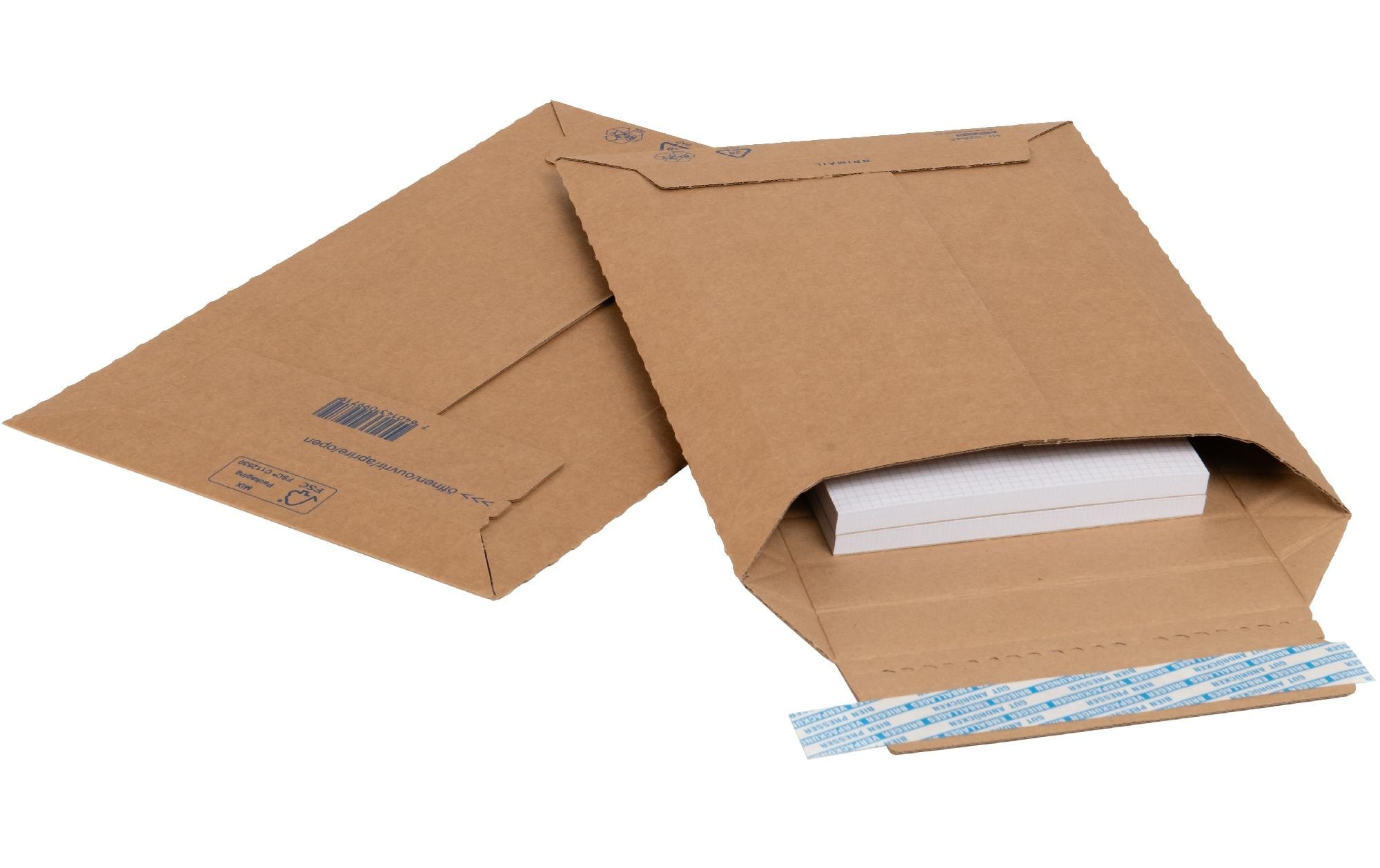 Brieger Versandumschlag Brimail Braun, 100 Stück – Versandtasche von Brieger