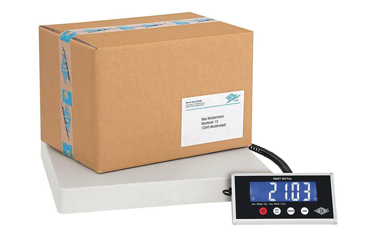WEDO Paketwaage 100 Plus  mit Zählfunktion