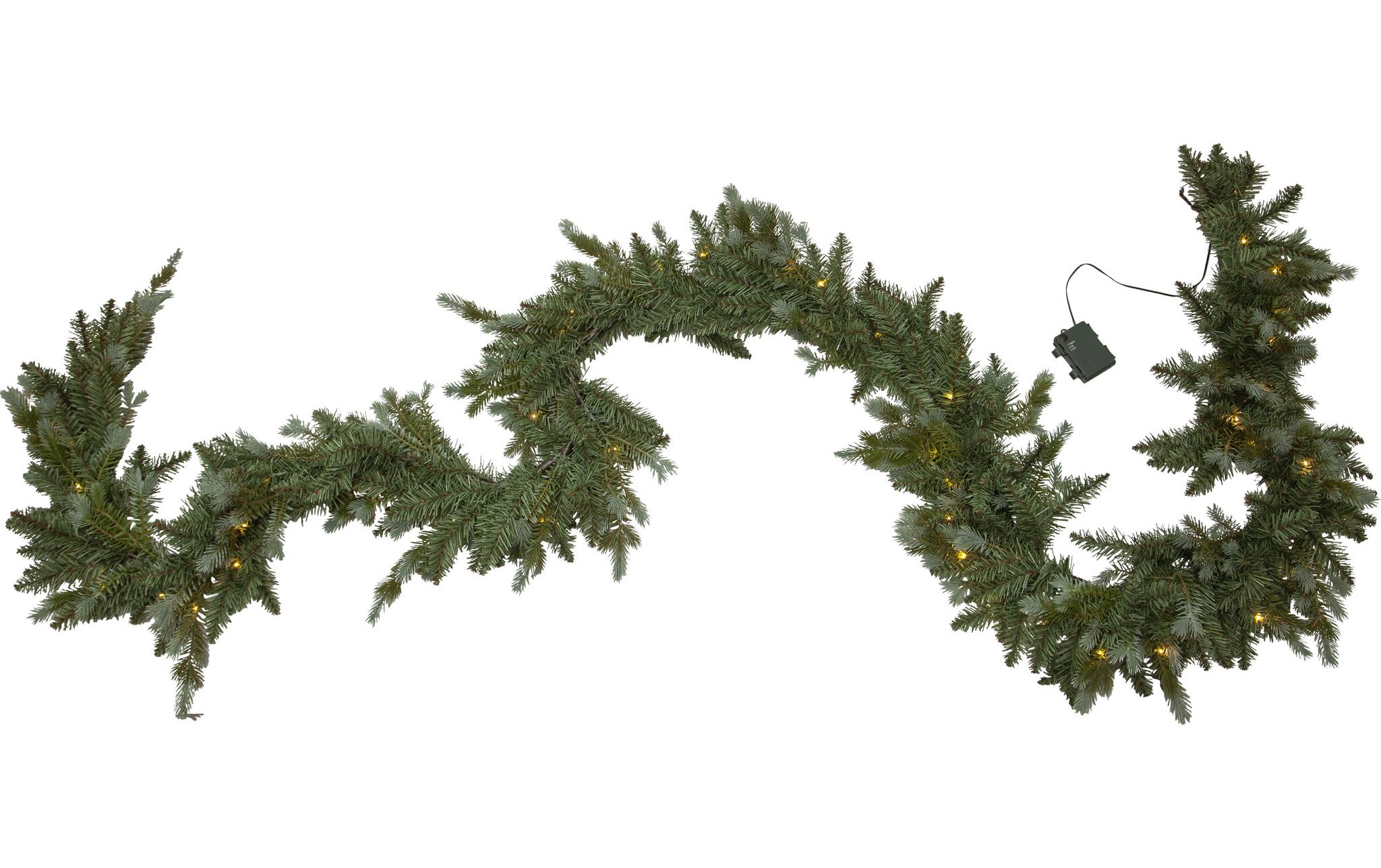 Star Trading Girlande LED Greyland, 300 cm, Grün – LED-Girlande batteriebetrieben mit Timer von Star Trading