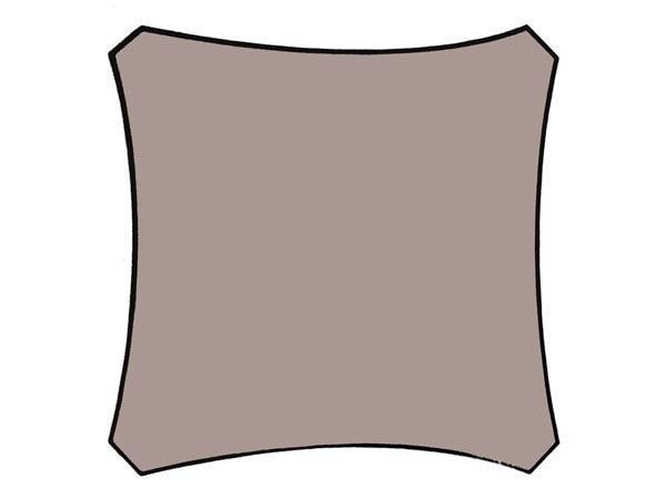 Perel Sonnensegel - Quadrat, 3.6x3.6 m,
