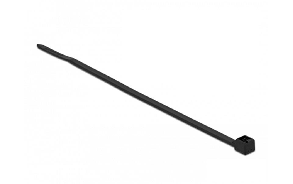 Delock Kabelbinder Schwarz 100 mm x 2.5 mm, 100 Stück – Kabelbinder von Delock