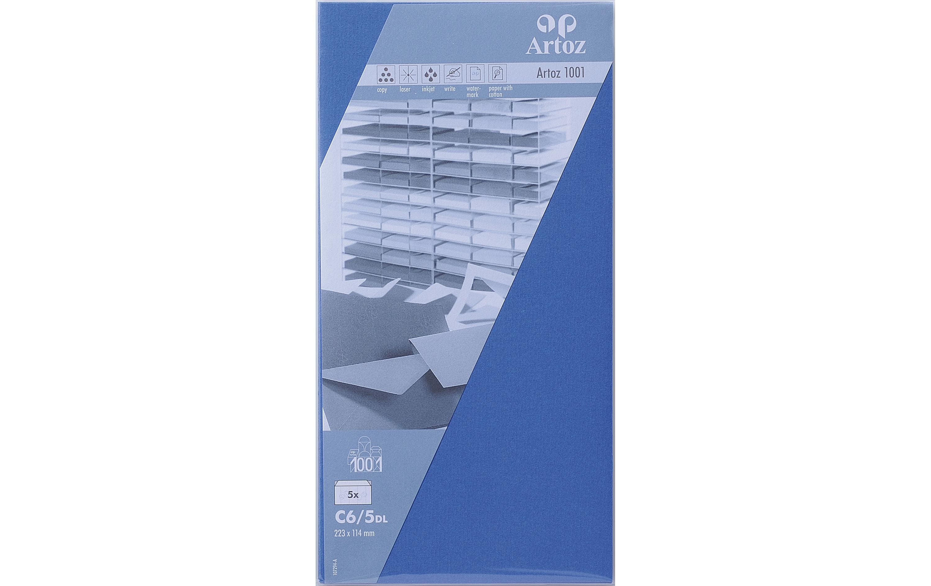 Artoz Couvert 1001 C6/5, 5 Stück, Blau – Couvert von Artoz