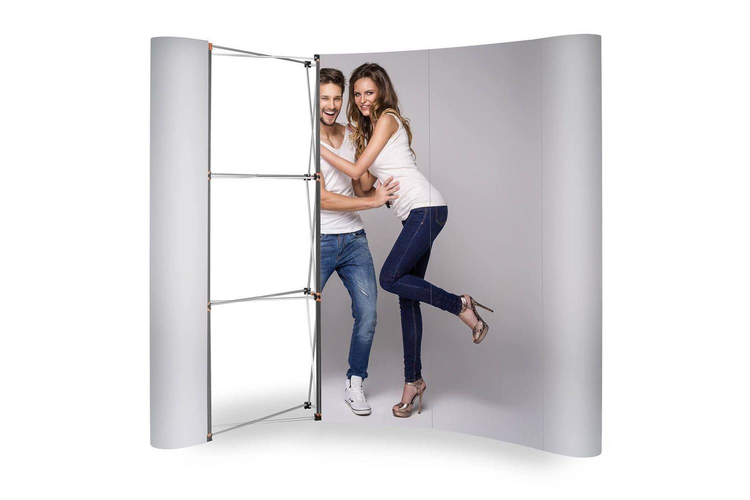 Wand Magnetic Pop Up Standard - 3x3, gebogen, im Koffer