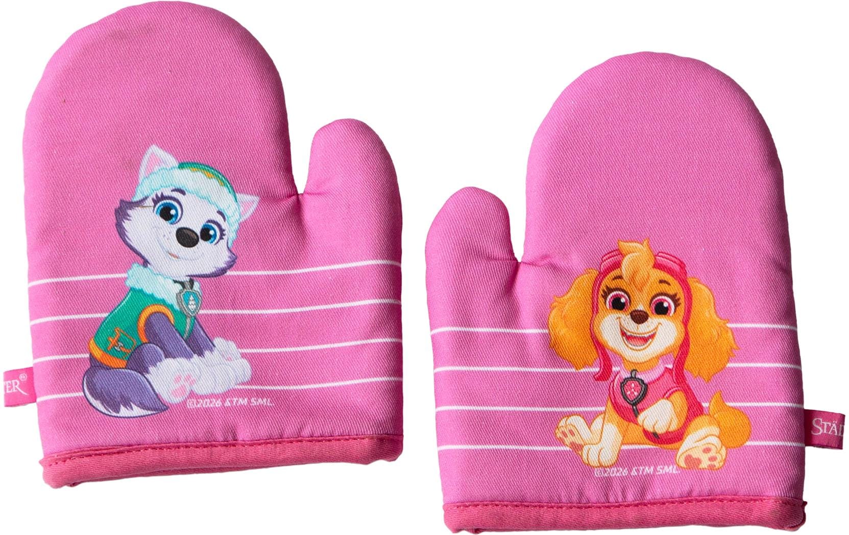 Städter Backofenhandschuhe Paw Patrol 17 x 13 cm, 2 Stück, Rosa