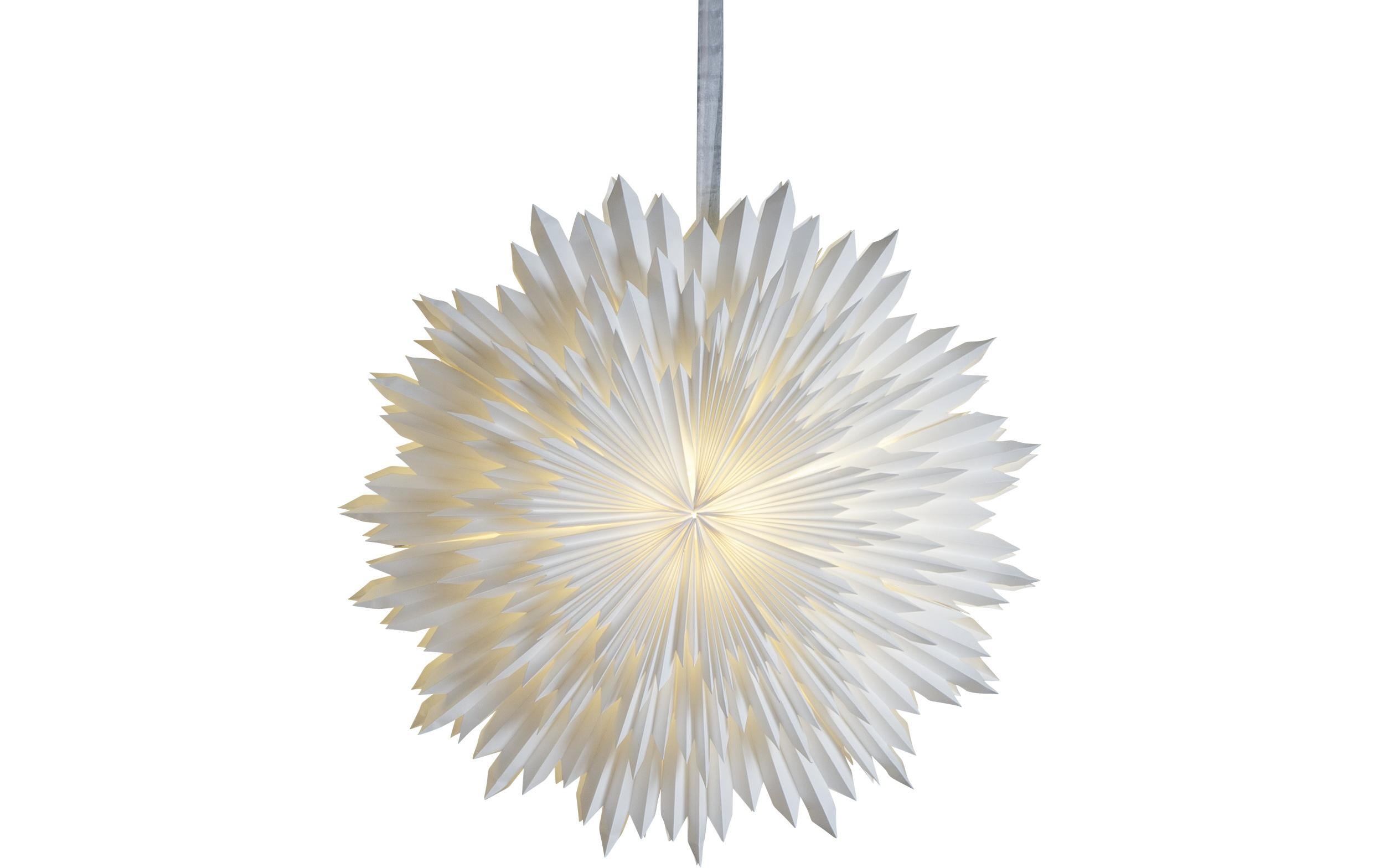 Star Trading Papierstern Ice, Weiss, Ø 70 cm