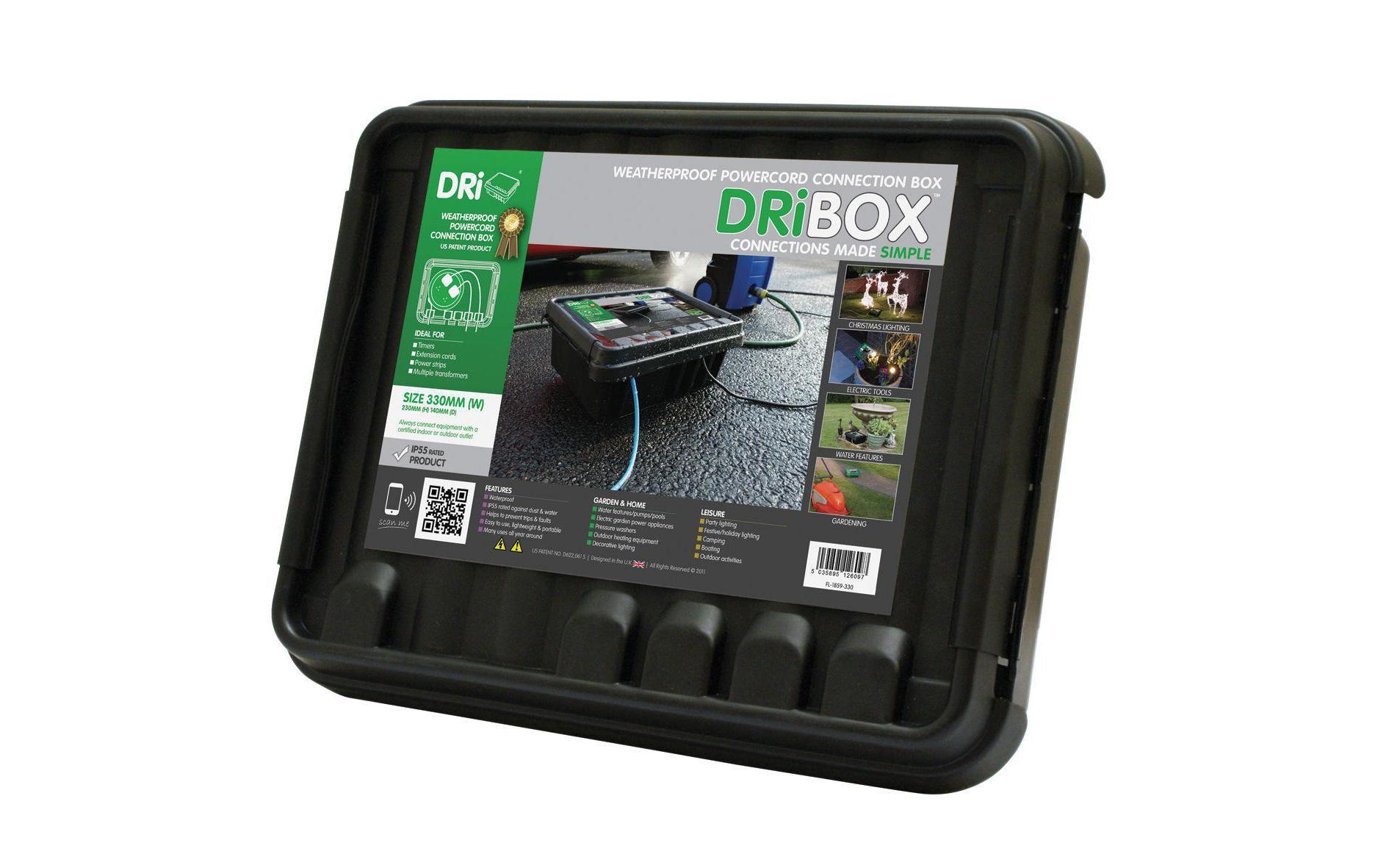 DRiBox Kabelbox 230 x 330 x 140 mm schwarz