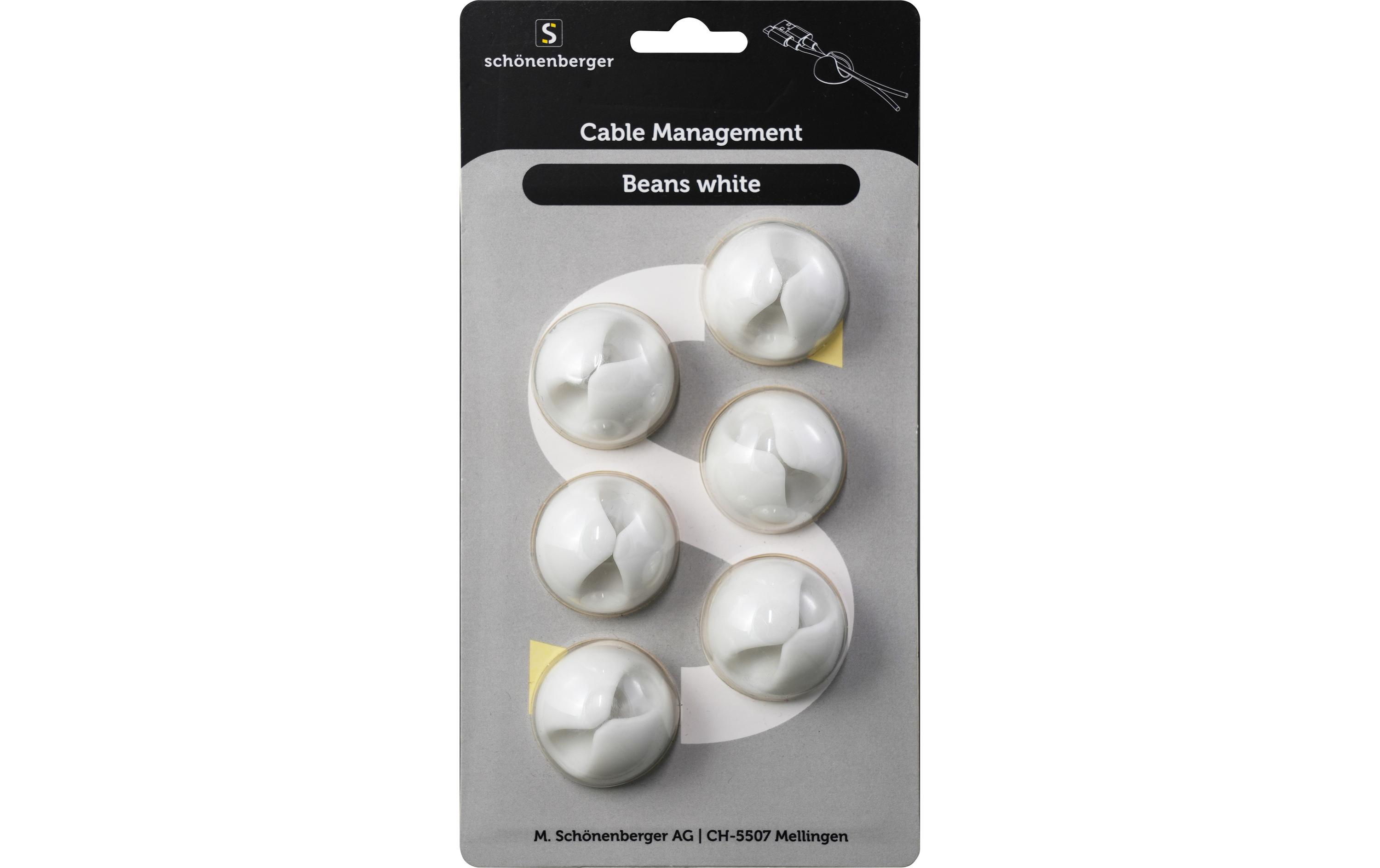 Schönenberger Beans Kabelhalterungen, Ø 29 mm, Weiss
