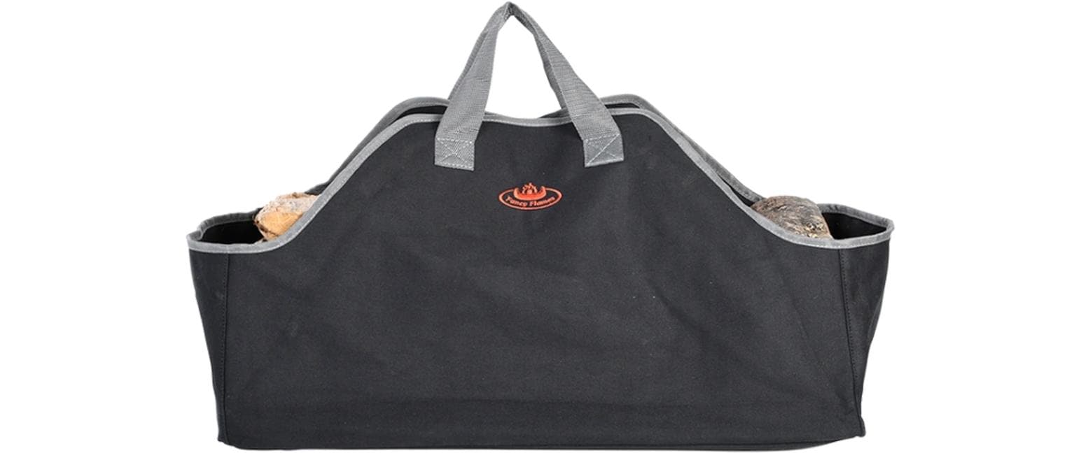 Esschert Design Kaminholztasche Polyester Schwarz