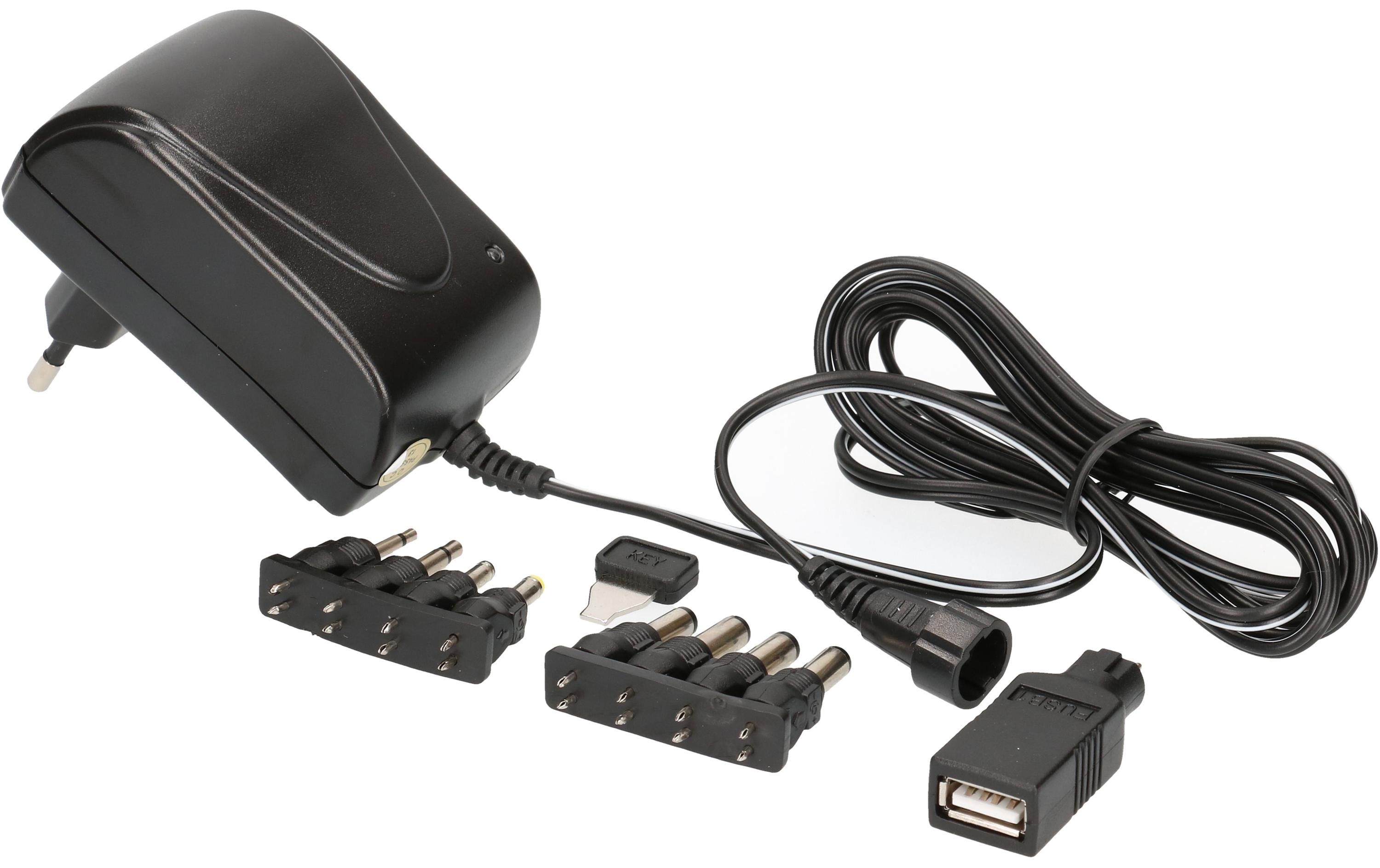 Max Hauri Steckernetzteil Universal 18 W, 3 - 12 V, 2100 mA – Steckernetzteil von Max Hauri