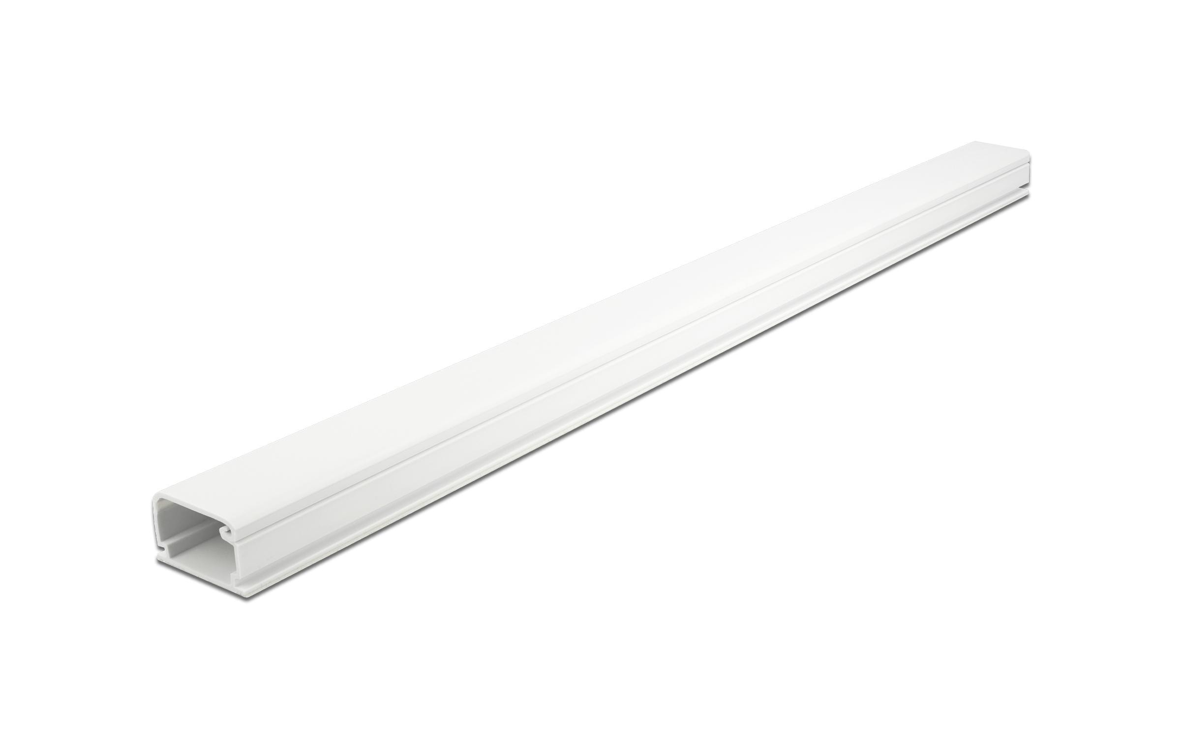 Delock Kabelkanal selbstklebend 1 m x 35 mm Weiss – Kabelkanal von Delock