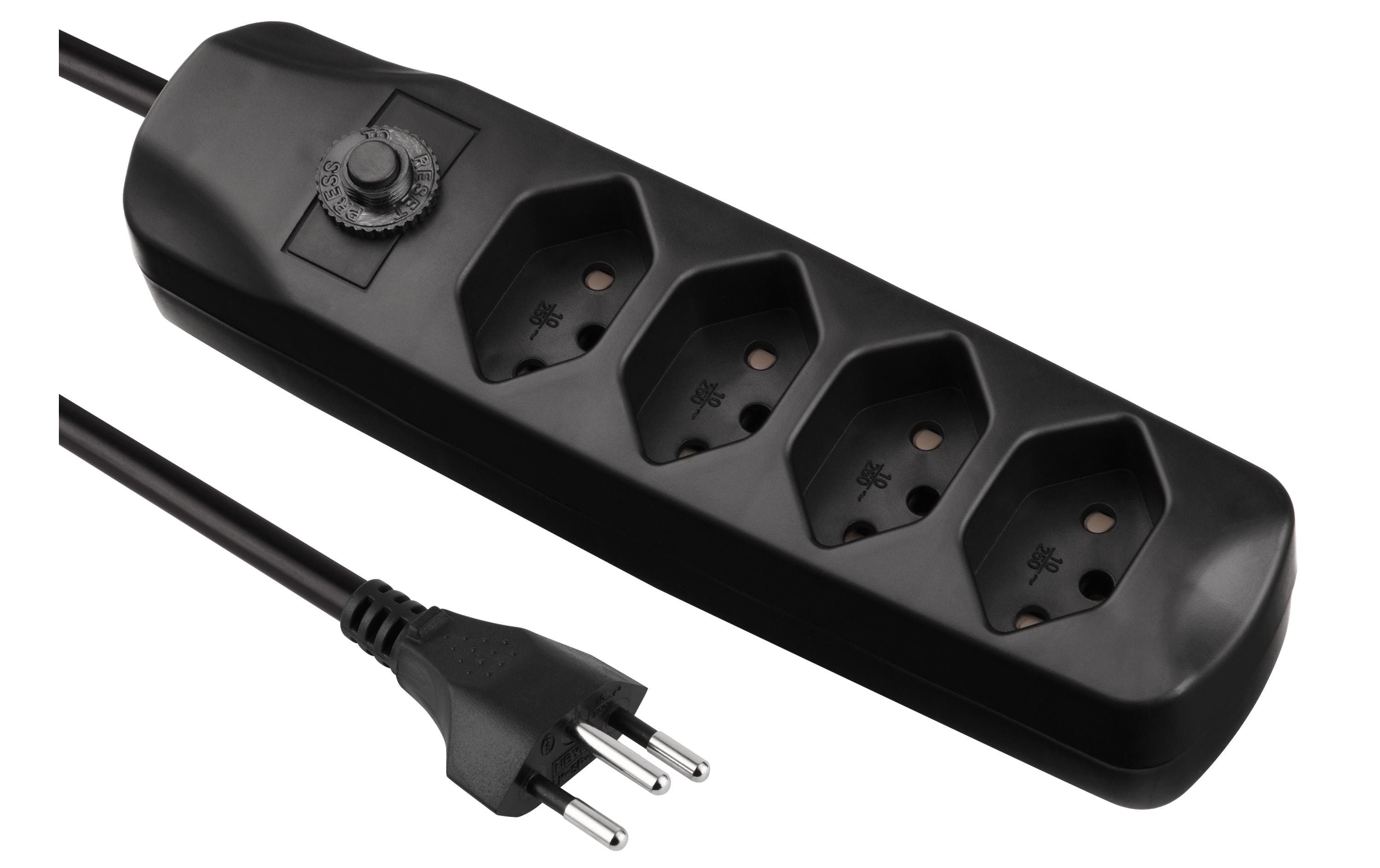 FURBER.power Steckdosenleiste mit Überlastschutz 4x T13 – Steckerleiste von FURBER.power