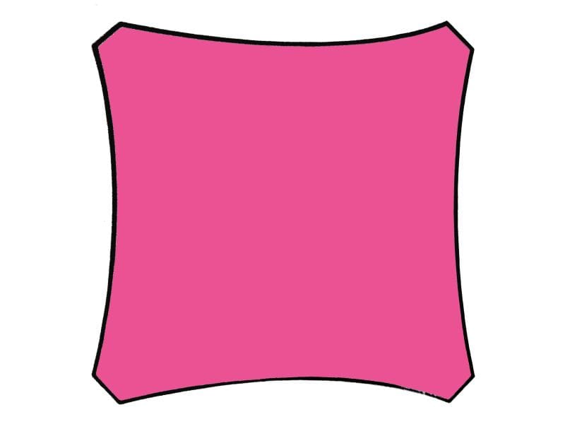 Perel Sonnensegel - Quadrat, 3.6x3.6 m,