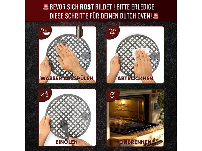 Grillrost 20cm mit Beinen