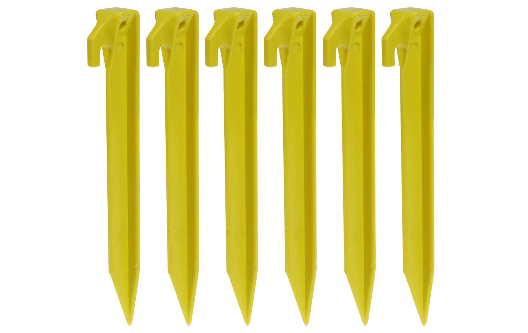 FTM Kunststoff-Hering 6 Stück, 23 cm, Gelb