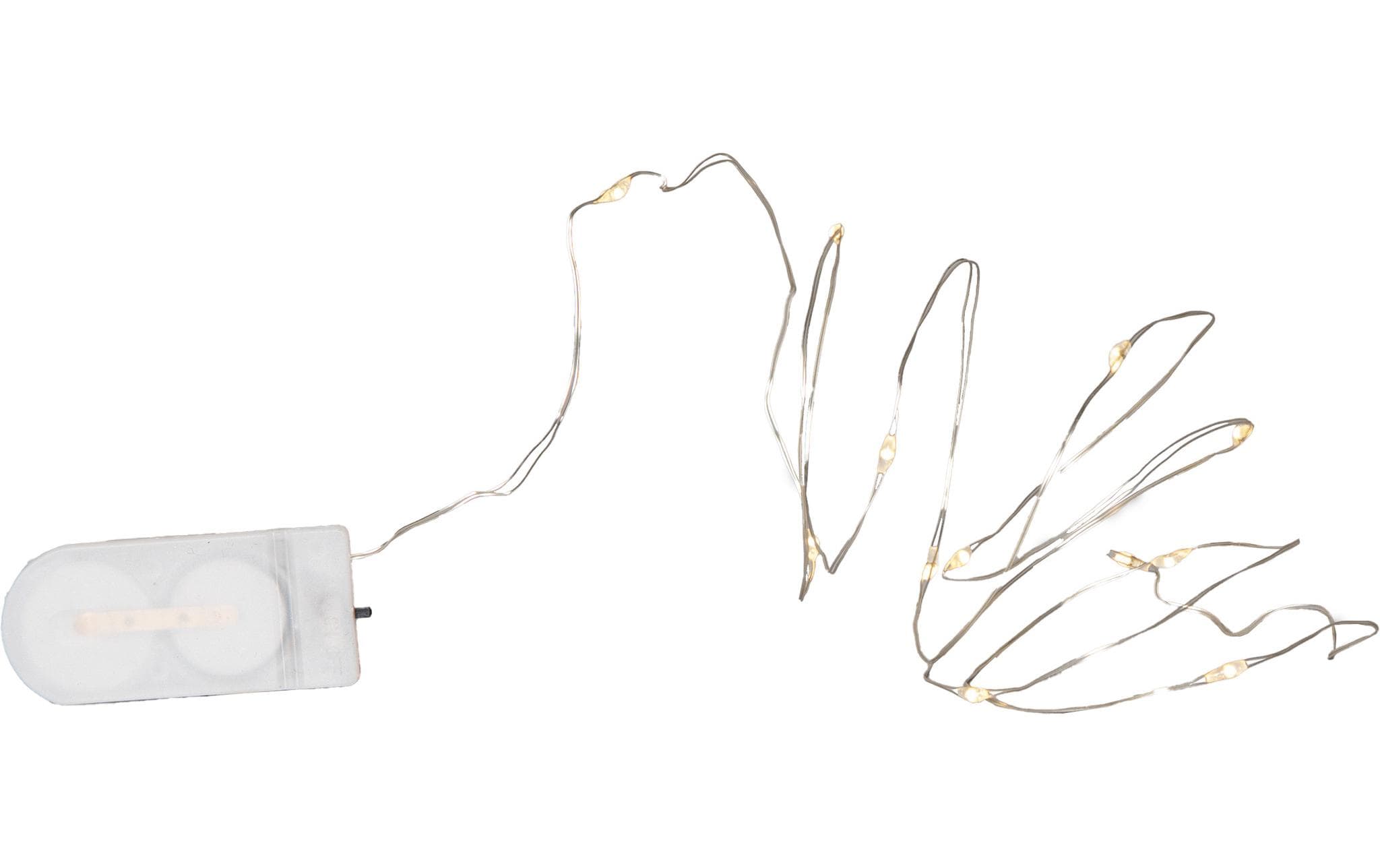 Star Trading LED Lichterkette Dew Drop, Warmweiss, 12 LED's, 110 cm – Angel-Hair-Lichterkette von Star Trading