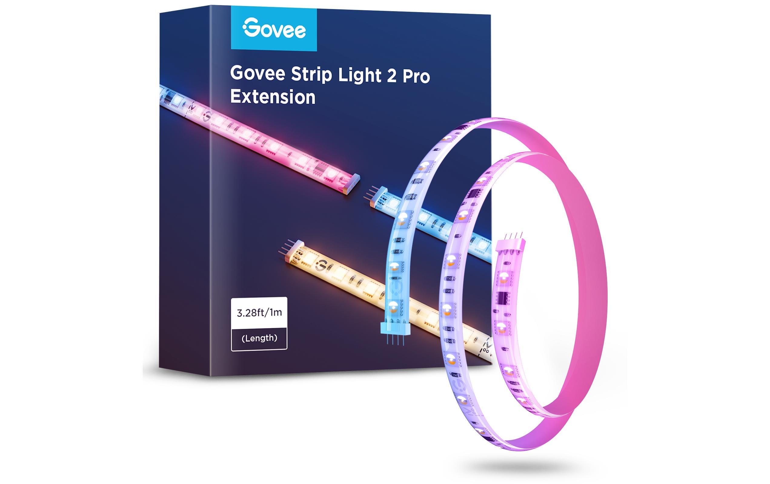 Govee LED-Strip 2 Pro 1 m Erweiterung – Verlängerung für LED-Streifen von Govee