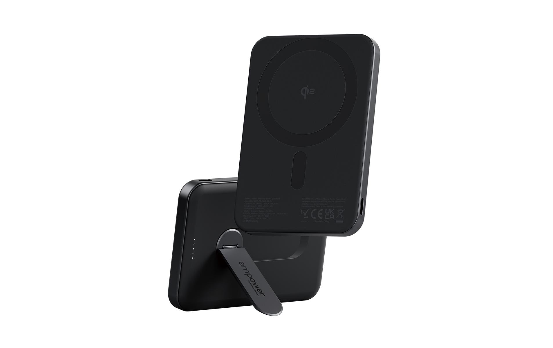 emPower by PanzerGlass Powerbank mit Spin Stand Weltall Schwarz 5000 mAh