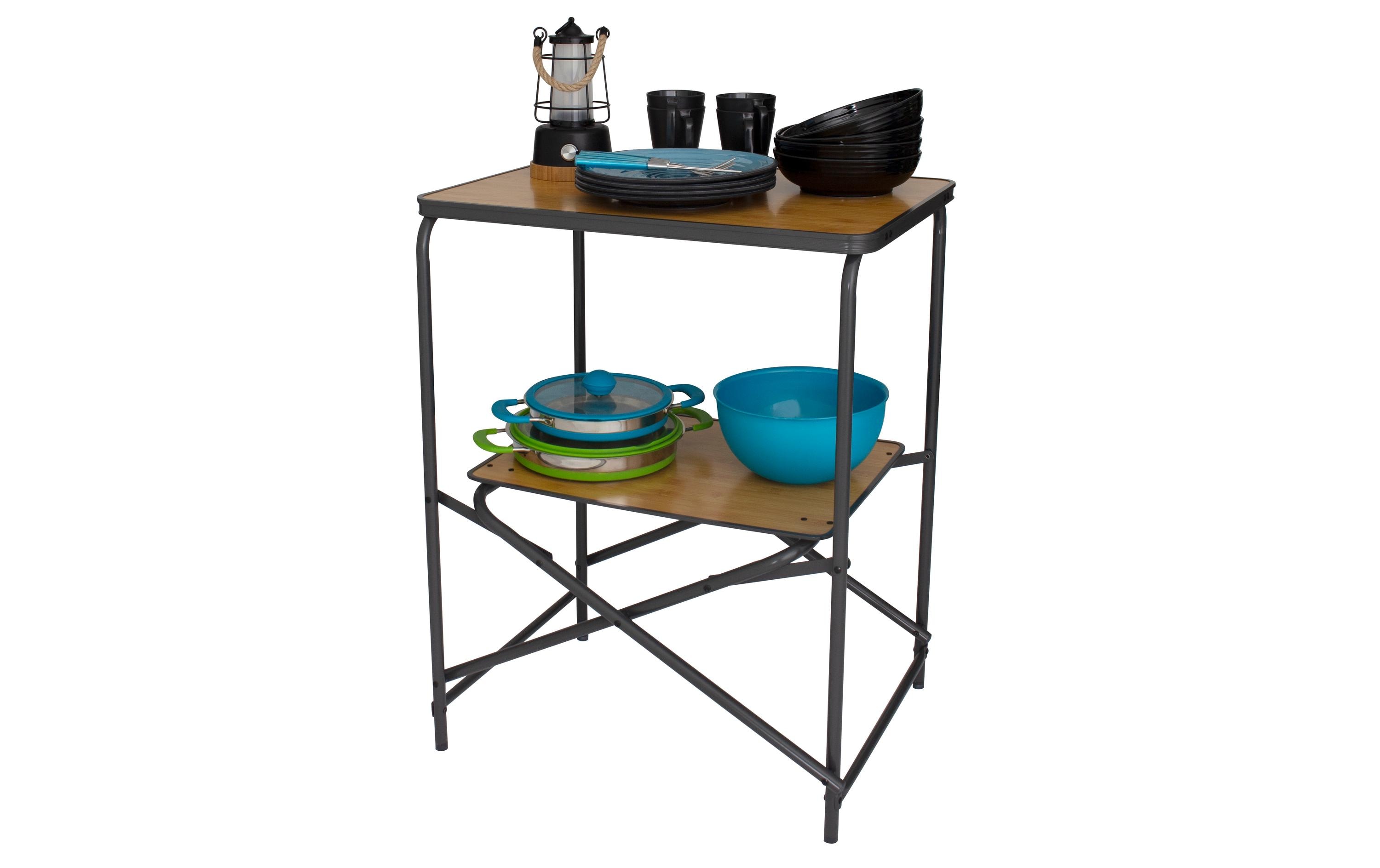 Eurotrail Teramo Kochertisch – klappbarer Camping-Küchentisch fürs Kochen