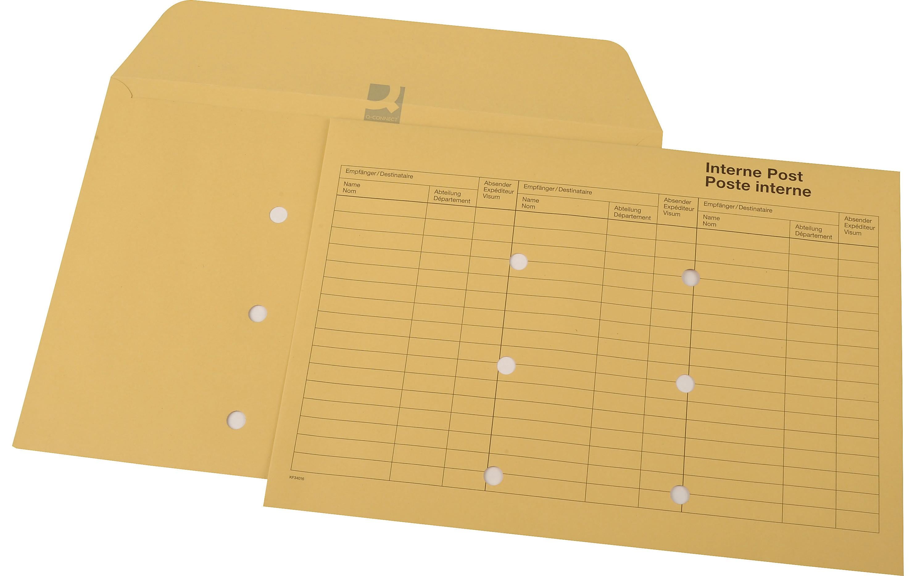 CONNECT Couvert C4 für interne Post, 100 Stück – Couvert von CONNECT