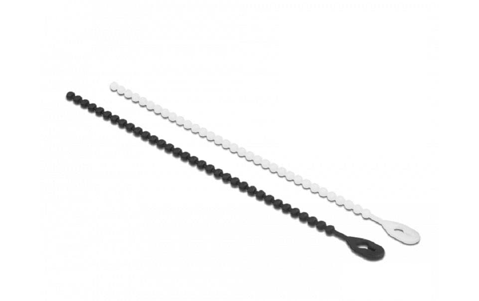 Delock Kabelbinder Schwarz/Weiss 120 mm x 3.6 mm, 100 Stück – Kabelbinder von Delock