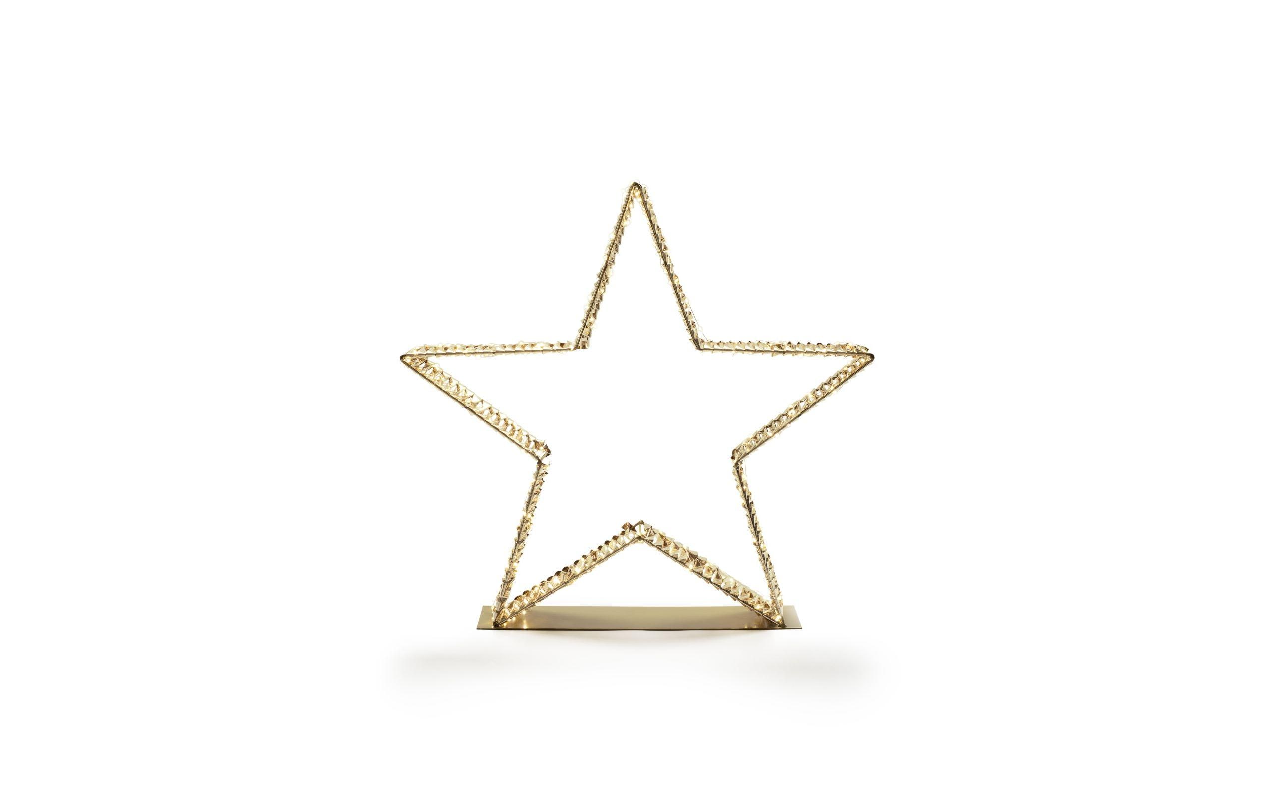 STT LED-Figur Glamour star standing, 59 cm, Gold