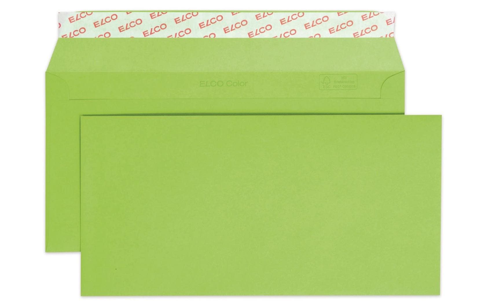 ELCO Couvert Color C5/6, Keine Fenster, 25 Stück, Grün – Couvert von ELCO