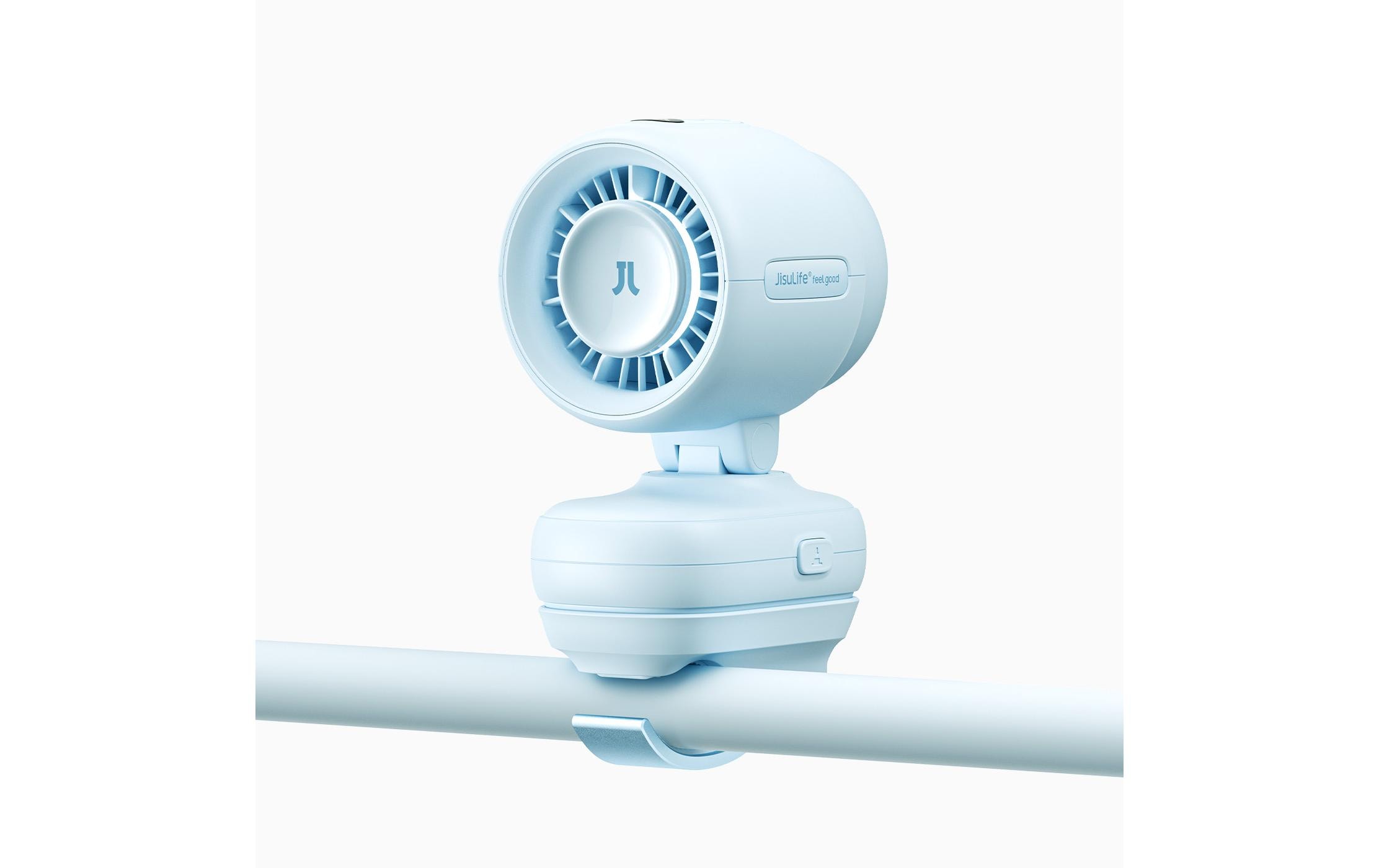 Jisulife Kinderwagen Ventilator Fan 4 Blau