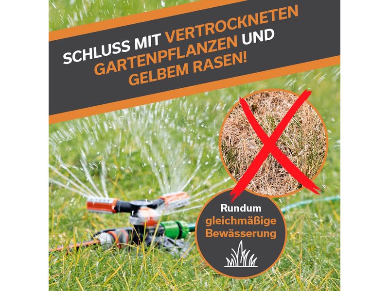 EASYmaxx Gartensprinkler rotierend 2er-Set