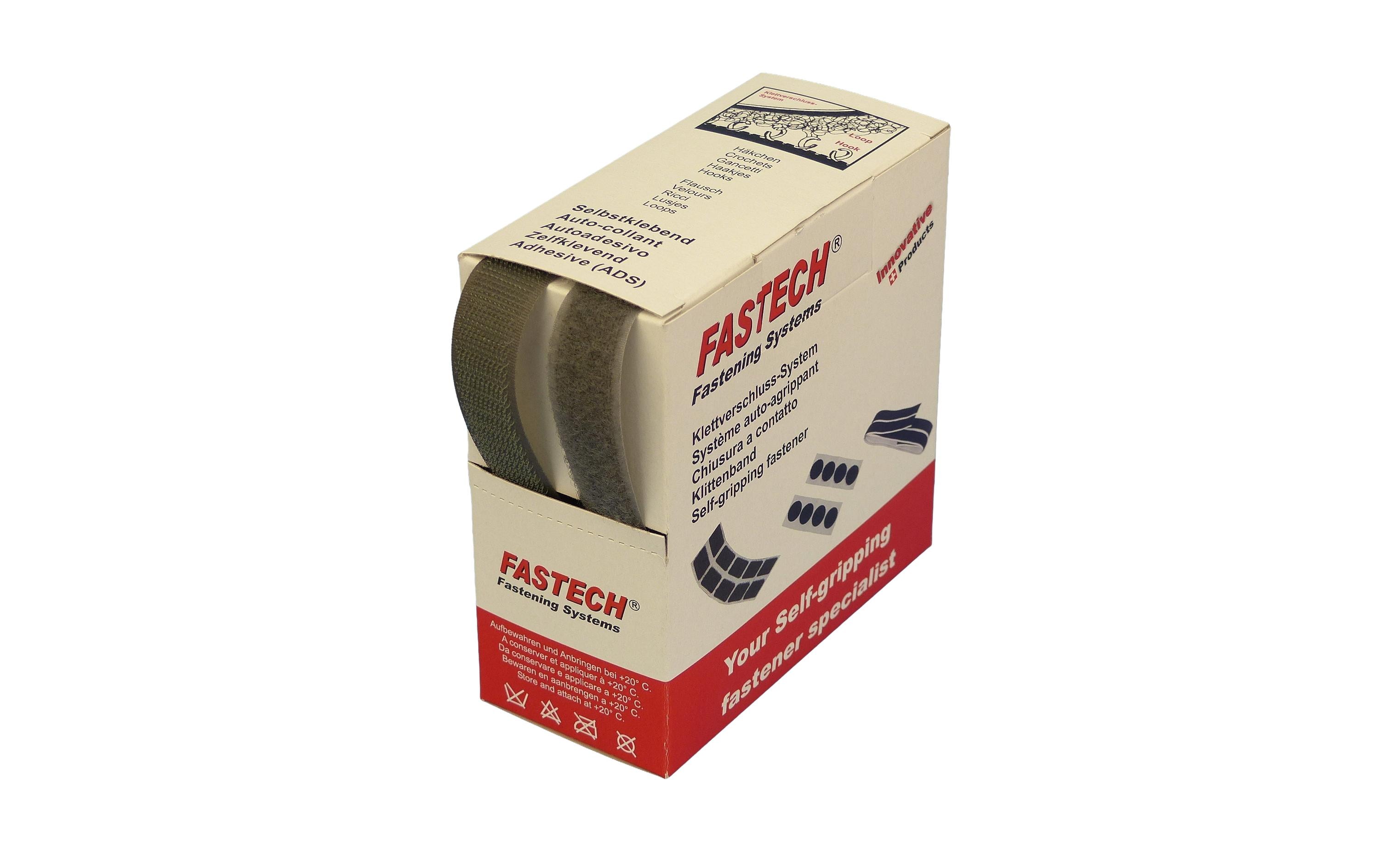 FASTECH Klettband-Box Dunkelgrau – Klettband von FASTECH