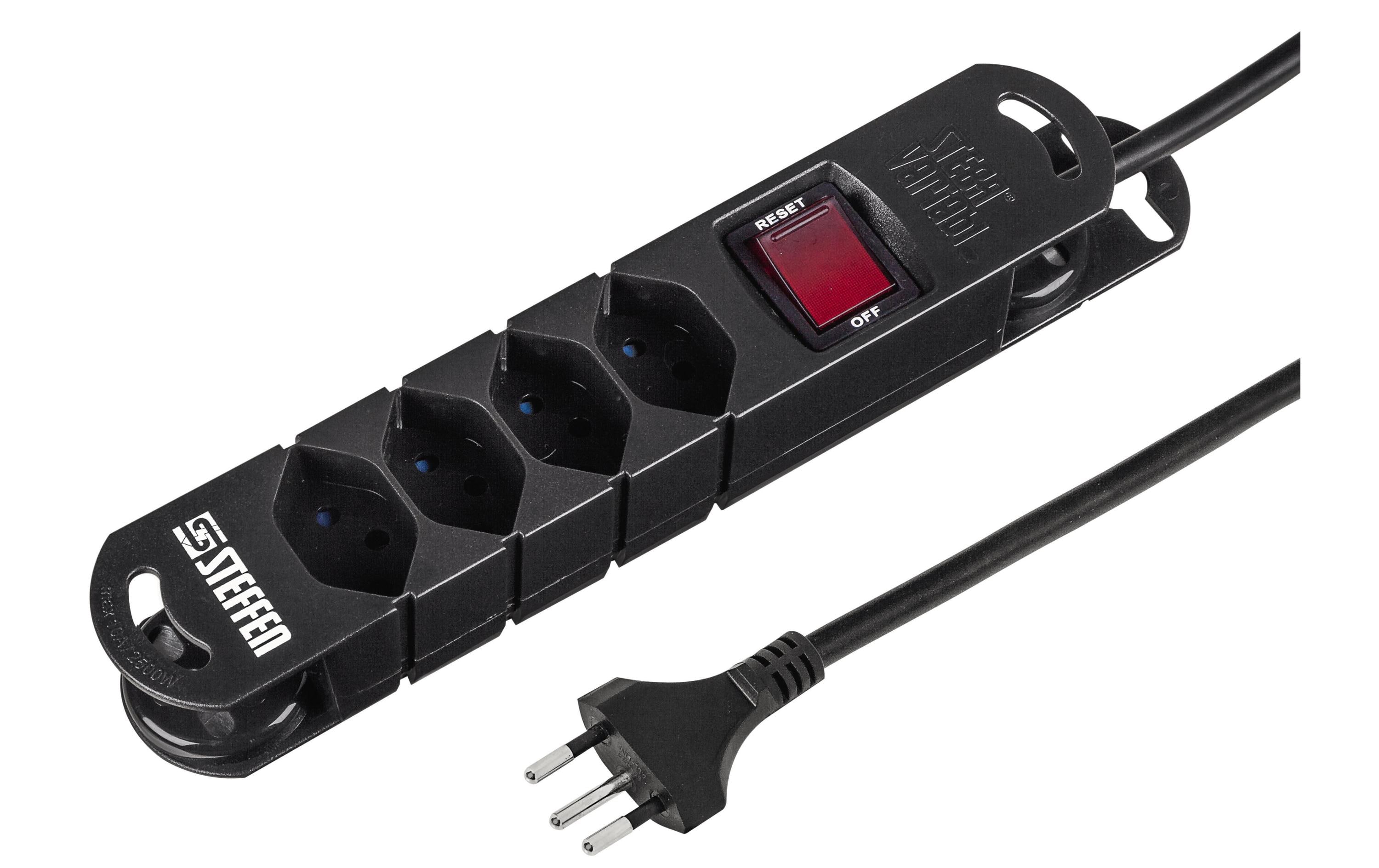 STEFFEN Steckdosenleiste STEBA VARIABL 4x T13 3 m – Steckerleiste von STEFFEN