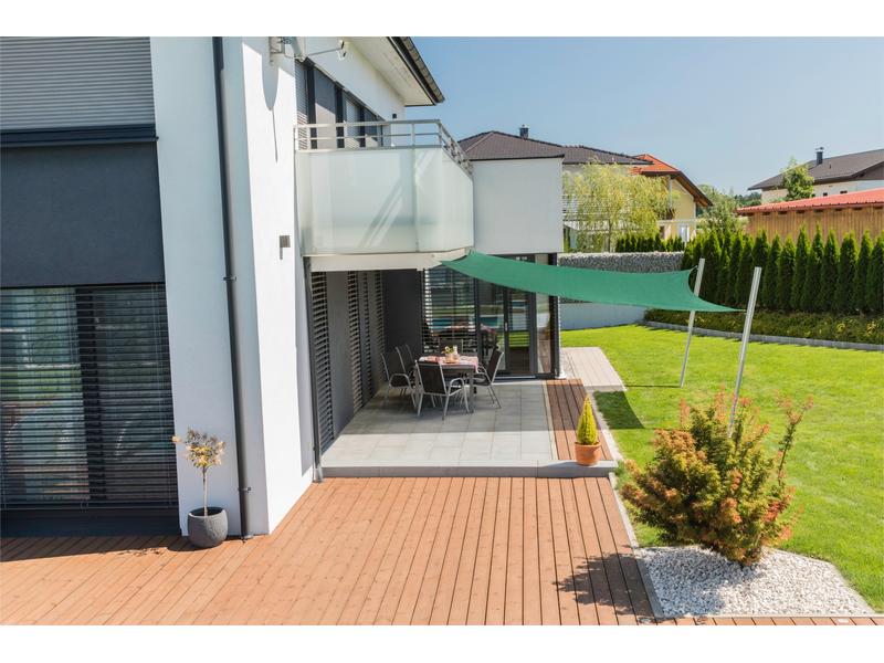 Sonnensegel grün 4.0m, Quadratisch