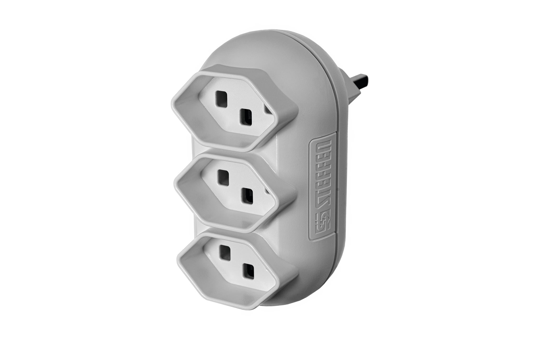 STEFFEN Mehrfachstecker Strong 3x T23, Weiss – Mehrfachstecker von STEFFEN