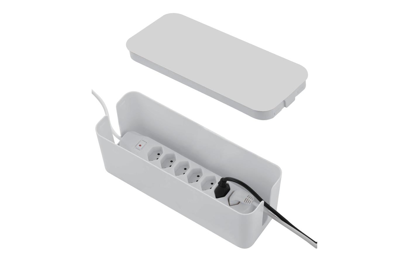 Schönenberger Kabelbox mit Steckerleiste 7x T13, Weiss – Kabelbox von Schönenberger
