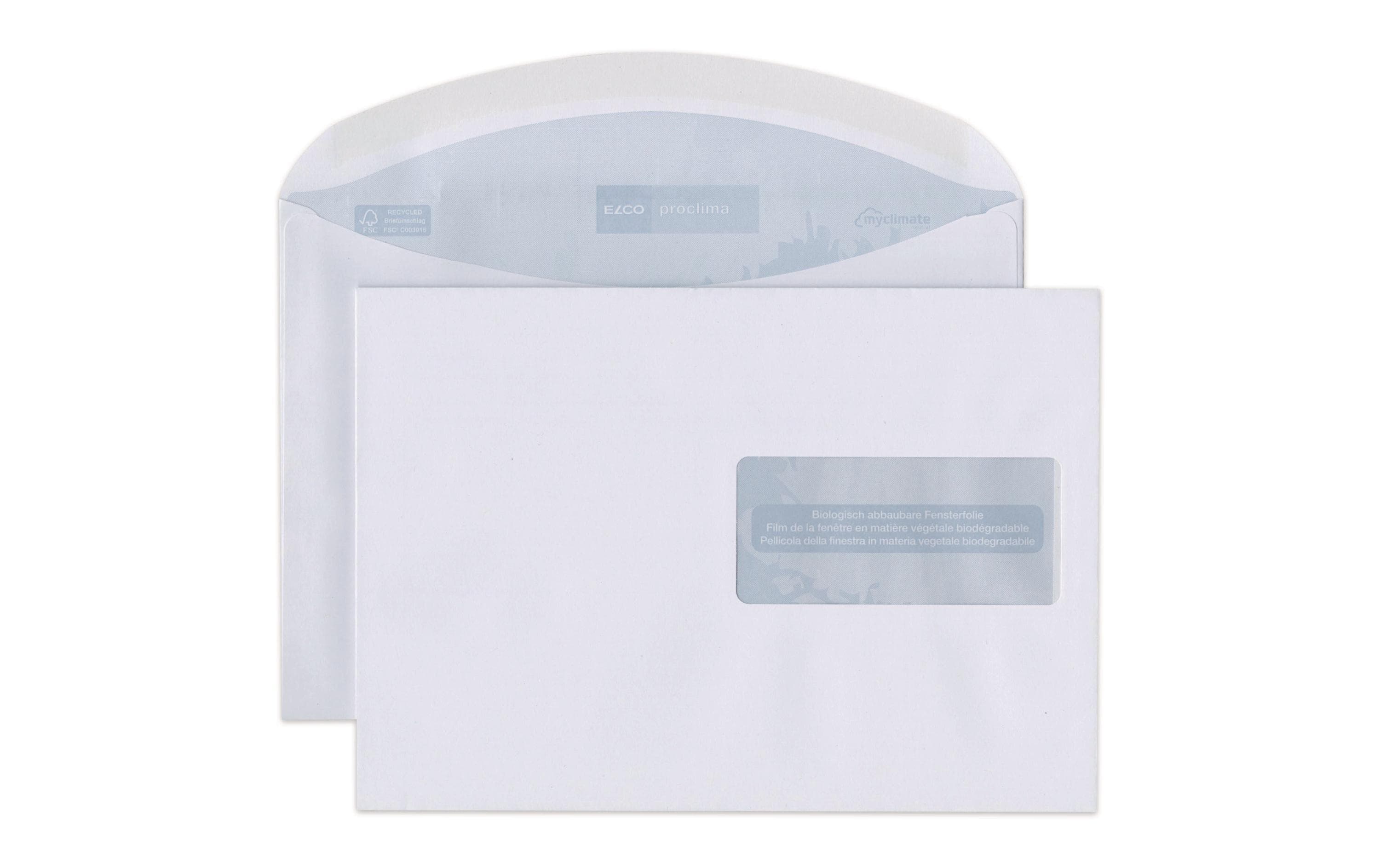 ELCO Couvert Proclima C5 mit Fenster rechts, 500 Stück – Couvert von ELCO